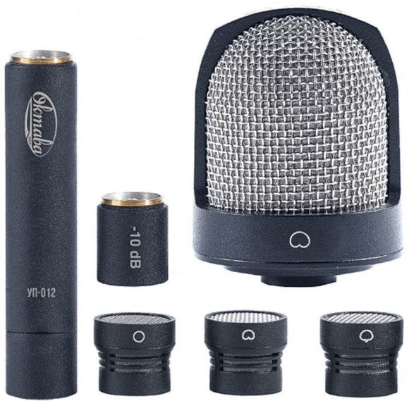 Октава МК-012-10 Студийный микрофон, черный цвет, деревянный футляр