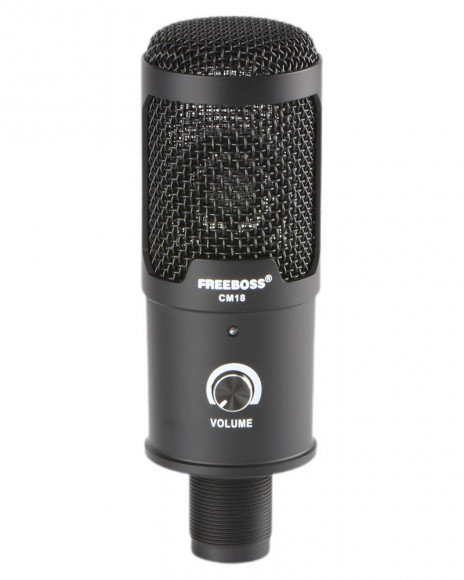 Freeboss CM18 Микрофон конденсаторный USB, кардиоида, 30-15000Гц, 5, 24 бит 192 кГц,